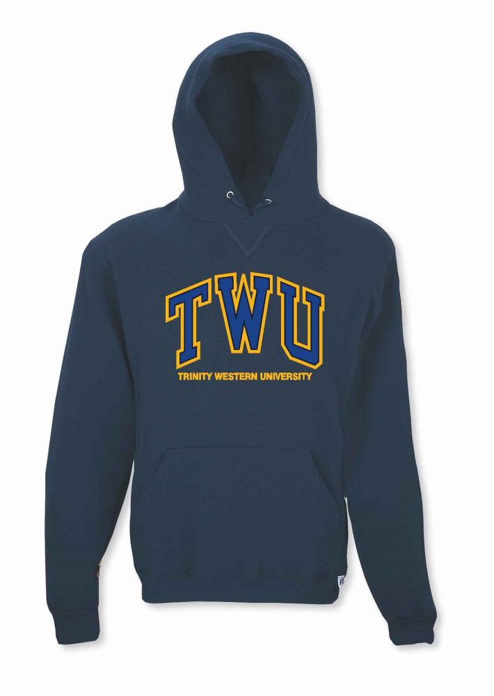 TWU TWILL Hoody Navy - Trinity Western Outfitters