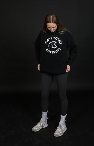 Hoodie Spartans Circle Graphic Black M