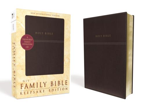 Niv, Family Bible (Keepsake Edition), Leathersoft, Burgundy,