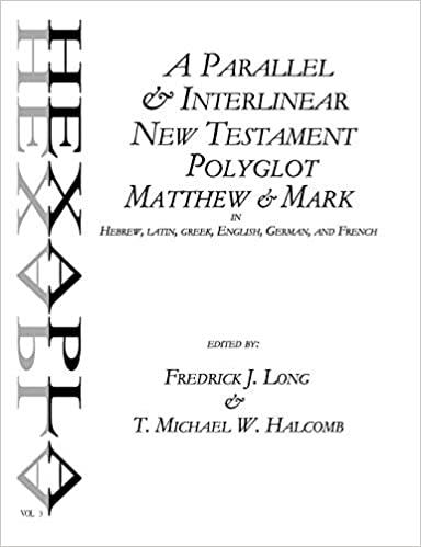 Parallel And Interlinear Matthew+Mark