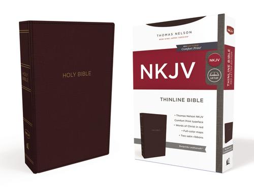 Nkjv, Thinline Bible, Standard Print, Imitation Leather, Bur