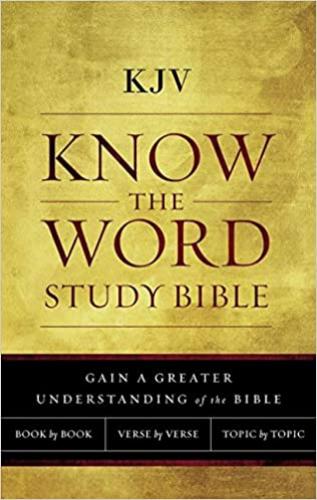 Kjv, Know The Word Study Bible, Genuine Leather, Black, Inde