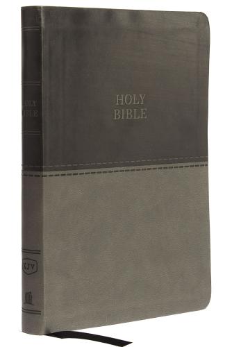 Kjv, Value Thinline Bible, Large Print, Leathersoft, Gray, R