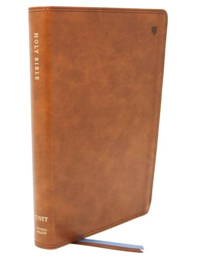 Net Bible, Thinline Large Print, Leathersoft, Brown, Comfort