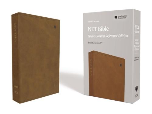 Net Bible, Single-Column Reference, Leathersoft, Brown, Comf