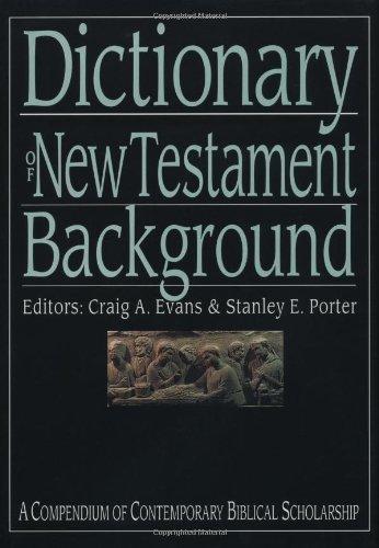 Dictionary Of The New Testament Background: A Compendium