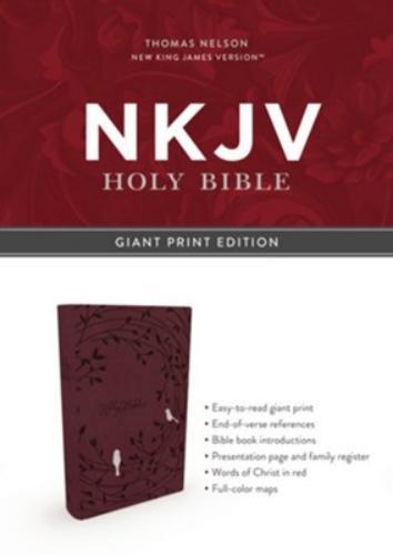 Nkjv Giant Print Reference Bible - Leathersoft