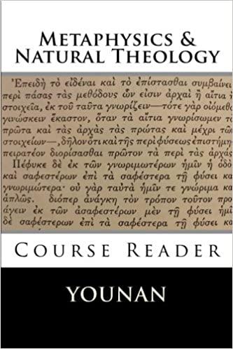 Metaphysics & Natural Theology Course Reader